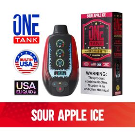 ONE TANK 40K PUFFS 50MG/ML(Sour-Apple-Ice ) (Option: Default)