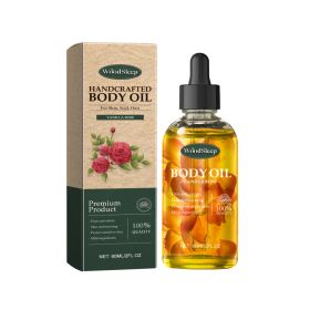 Body Oil 60ml with Rose Nourishing Treatment Lightweight Non-Greasy for Face Body and Hair Care (Option: Default)