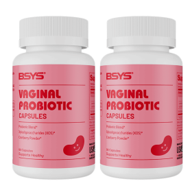 BSYS Vaginal Probiotic Capsules  Vaginal Health Support Formula Yeast Balance  UTI Prevention Aid  Menopausal Wellness Vaginal Dryness Relief Ant (Option: Two bottles)