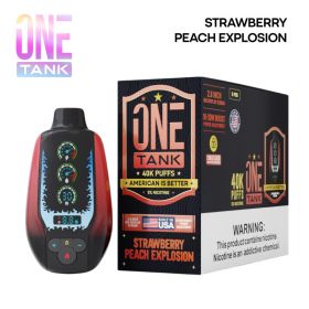 ONE TANK 40K PUFFS 50MG/ML(Strawberry Peach Explosion) (Option: Default)