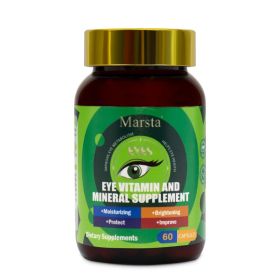 Eye Vitamin And Mineral Supplements, Lutein And Zeaxanthin Supplements, Vitamin C&E Support Eye Health Supplements, 60 Capsules (Option: Default)