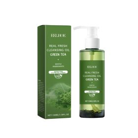 Green Tea Cleansing Oil Gentle Makeup Removal Soothing Face Eyes And Lips Refreshing Anti-Tightening Cleansing Oil (Option: Default)
