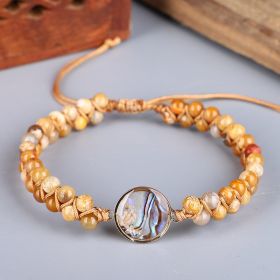 Double Twisted Stone Hand-woven Natural Shell Creative Female Bracelet (Color: Style3226)